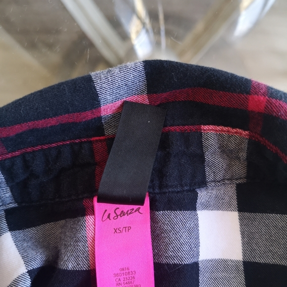 Lasenza Flannel Button Up Sleep Shirt - Picture 6 of 6